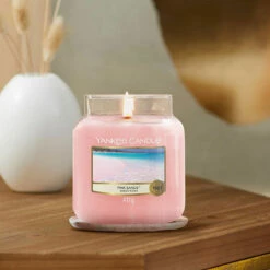 Yankee Candle Pink Sands Medium Jar Candle - Long-Lasting Fragrance for Home & Gifts -Campus Gifts Sales pink sands medium jar 2