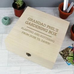 Personalised Large Wooden Keepsake Box - Handcrafted Ornamental Gift for Special Occasions