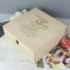 Personalised Mr & Mrs Large Wooden Keepsake Box - Elegant Storage Solution