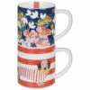 Joules The Bright Side Set Of Two Stackable Mugs - New In -Campus Gifts Sales portico jls2193 joules the bright side set of two stackable mugs 1