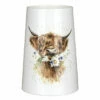 Wrendale Cow 'Daisy Coo' 20cm Vase - Handcrafted Ornamental Home Decor -Campus Gifts Sales portmeirion wrendale wnrw4348 xl cow vase