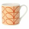 Orla Kiely Linear Stem Tomato Large Mug - Stylish Ceramic Coffee Cup