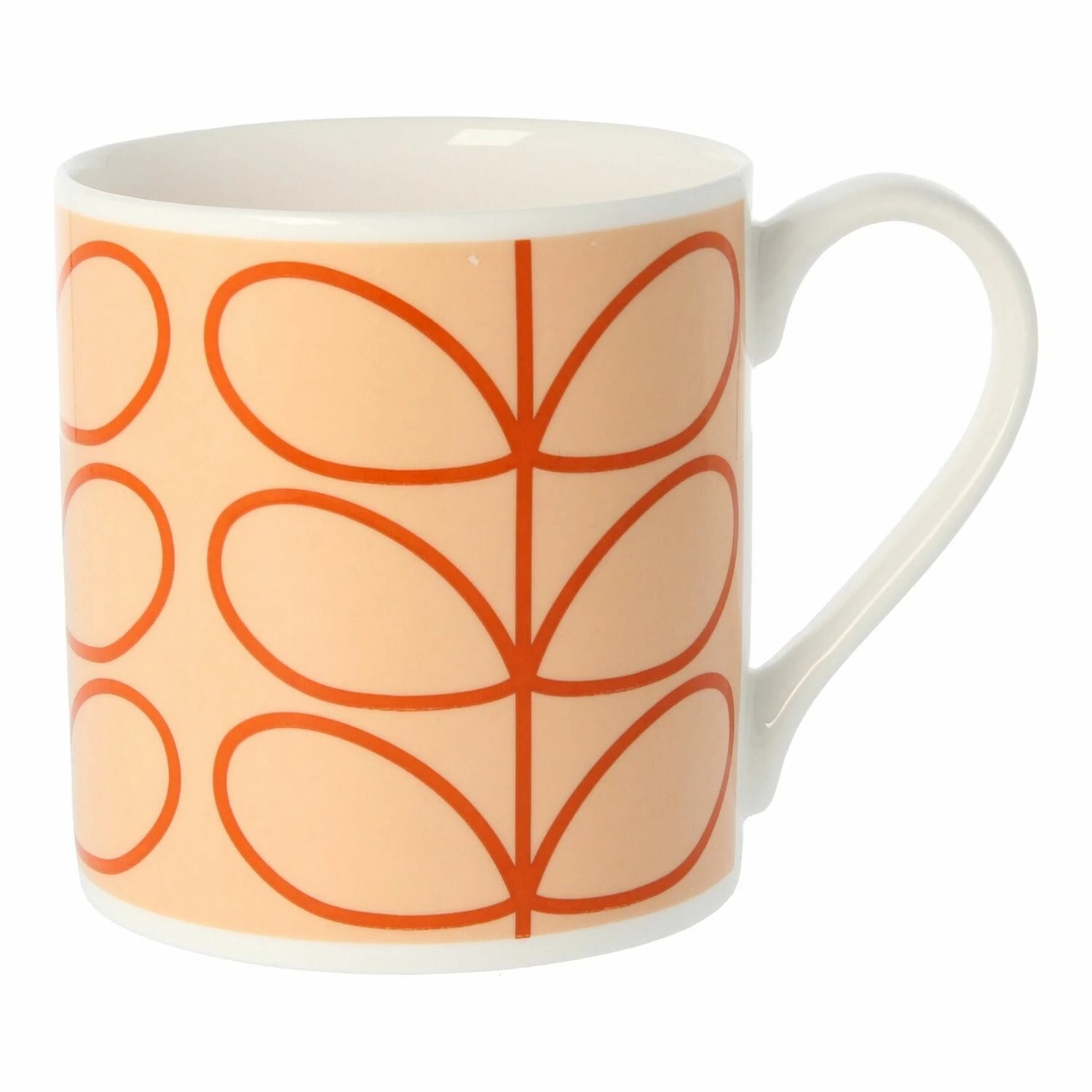 Orla Kiely Linear Stem Tomato Large Mug - Stylish Ceramic Coffee Cup 3 Orla Kiely Linear Stem Tomato Large Mug - Stylish Ceramic Coffee Cup