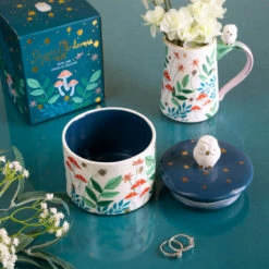 House Of Disaster Secret Garden Owl Jar - Unique Ornament & Trinket -Campus Gifts Sales secjarow house of disaster secret garden owl jar ls