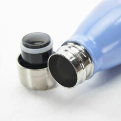 Eco Chic Blue Bumblebees 500ml Thermal Drinks Bottle - Insulated Stainless Steel Water Flask -Campus Gifts Sales t02bu eco chic thermal bottle 2