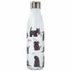 Eco Chic White Scatty Scotty Dogs 500ml Thermal Drinks Bottle | Insulated Water Bottle -Campus Gifts Sales t16wt eco chic thermal bottle 1