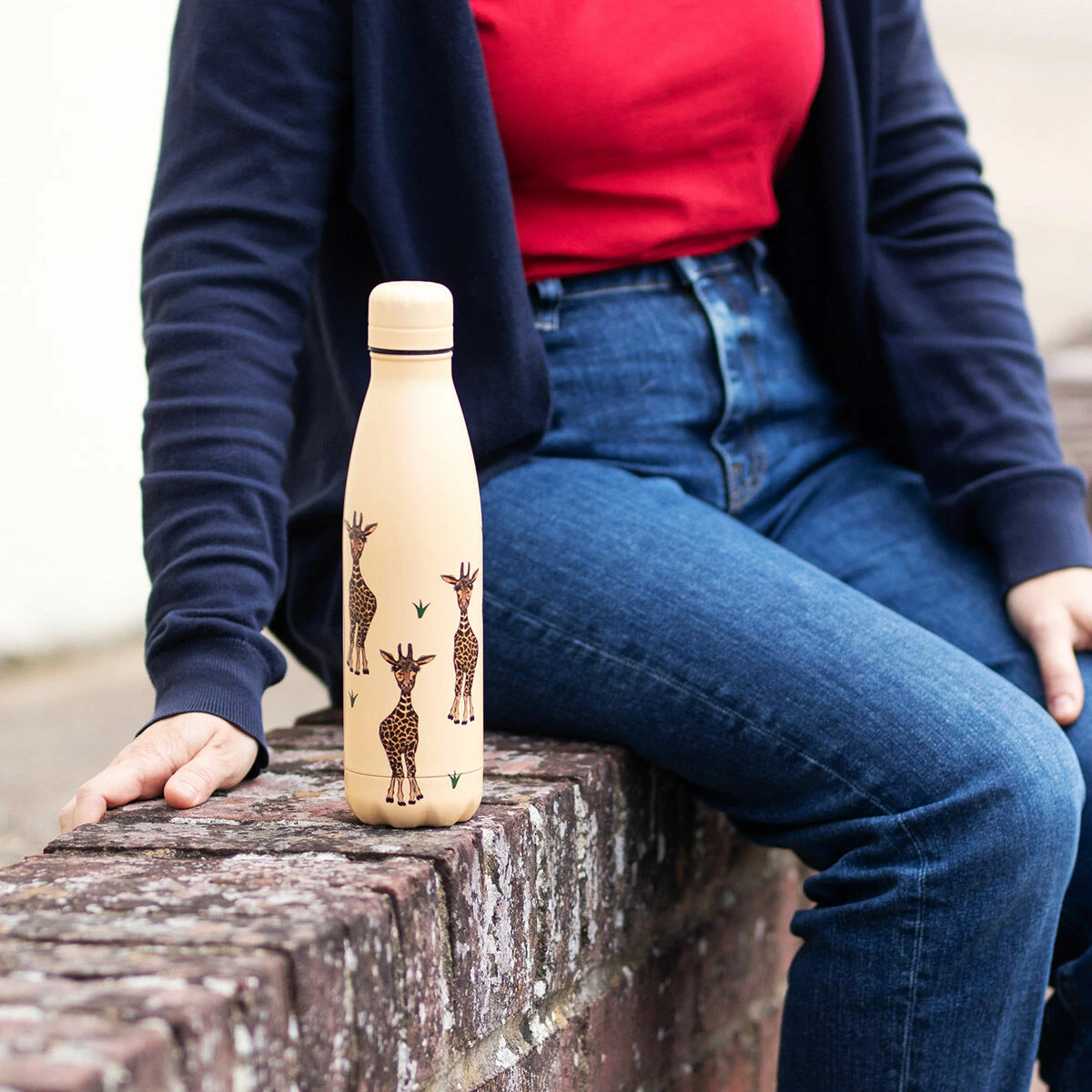 Eco Chic Beige Giraffe 500ml Thermal Drinks Bottle - New In 6 Eco Chic Beige Giraffe 500ml Thermal Drinks Bottle - New In - Image 4