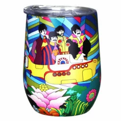 The Beatles Yellow Submarine Travel Tumbler - House Of Disaster - Insulated Travel Mug -Campus Gifts Sales tbysjee house of disaster the beatles yellow submarine travel tumbler 4