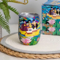 The Beatles Yellow Submarine Travel Tumbler - House Of Disaster - Insulated Travel Mug -Campus Gifts Sales tbysjee house of disaster the beatles yellow submarine travel tumbler lifestyle