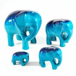 Tilnar Art Aluminark Brushed Aqua Large Elephant - New In | Stylish Home Decor -Campus Gifts Sales tilnar art aluminark brushed aqua elephant group 1