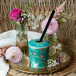 Sara Miller Chelsea Green Mandarin, Tuberose & Wild Musk 200ml Reed Diffuser - New In -Campus Gifts Sales wax lyrical sm2202 sara miller chelsea green 200ml reed diffuser lifestyle 2