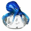 Widdop & Co Blue Octopus on Rock Glass Figurine - Elegant Ornaments & Trinkets -Campus Gifts Sales widdop co 60208 objets d art blue octopus glass figurine 2