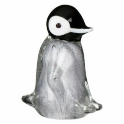 Widdop & Co Objets D’Art Penguin Glass Figurine - Elegant Ornament & Trinket