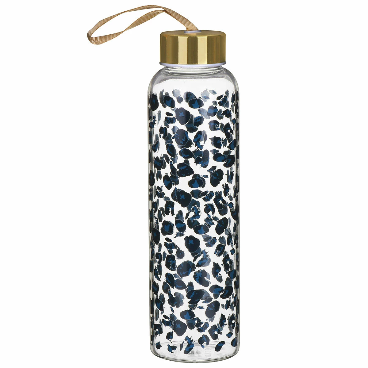 Widdop & Co Frida Leopard Print 420ml Glass Water Bottle - New In 4 Widdop & Co Frida Leopard Print 420ml Glass Water Bottle - New In - Image 2