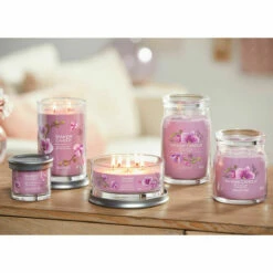 Yankee Candle Wild Orchid Signature Medium Jar Candle | Long-Lasting Fragrance | Home Decor & Aromatherapy -Campus Gifts Sales wild orchids signature collection lifestyle 1 2