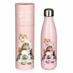 Wrendale ‘Piggy In The Middle’ Guinea Pig 500ml Water Bottle - Stylish & Leak-Proof