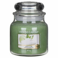 Yankee Candle Vanilla Lime Medium Jar Candle - Long-Lasting Fragrance