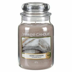 Yankee Candle Warm Cashmere Large Jar Candle - Long-Lasting Fragrance, 623g