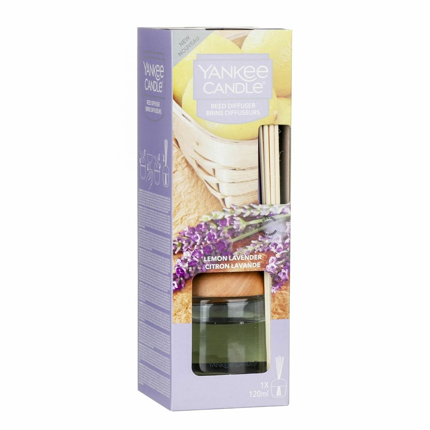 Yankee Candle Lemon Lavender Reed Diffuser - Elegant Home Fragrance 4 Yankee Candle Lemon Lavender Reed Diffuser - Elegant Home Fragrance - Image 2