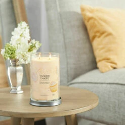 Yankee Candle Vanilla Cupcake Signature Large Tumbler Candle - 623g | Long-Lasting Fragrance | Premium Home Decor -Campus Gifts Sales yankee candle 1630037e vanilla cupcake signature large tumbler candle lifestyle 1