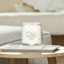 Yankee Candle White Gardenia Signature Medium Jar Candle - Long-Lasting Fragrance, 411g -Campus Gifts Sales yankee candle 1630672e white gardenia signature medium jar candle lifestyle 1