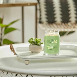 Yankee Candle Vanilla Lime Signature Large Jar Candle - Long-Lasting Aroma -Campus Gifts Sales yankee candle 1630694e vanilla lime signature large jar candle lifestyle 1