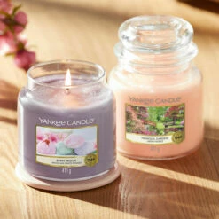 Yankee Candle Berry Mochi Medium Jar Candle - Long-Lasting Fragrance for Home -Campus Gifts Sales yankee candle 1633555e berry mochi medium jar candle lifestyle