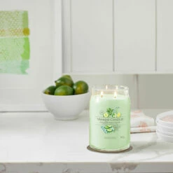 Yankee Candle Cucumber Mint Cooler Signature Large Jar Candle | Refreshing Scent | Long-Lasting Fragrance -Campus Gifts Sales yankee candle 1728894e cucumber mint cooler signature large jar candle lifestyle 2