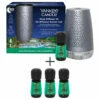 Yankee Candle Peaceful Dreams Silver Sleep Diffuser Starter Kit With 3 Refills | New In -Campus Gifts Sales yankee candle peaceful dreams sleep diffuser stater kit bundle 1